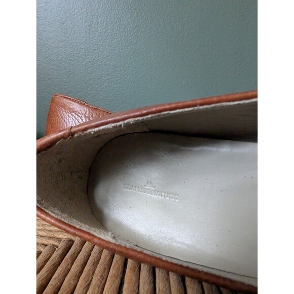 L.L. Bean Womens Brown Leather Loafers Shoes Sz 8 Preppy Mature Work Teacher - Picture 7 of 8